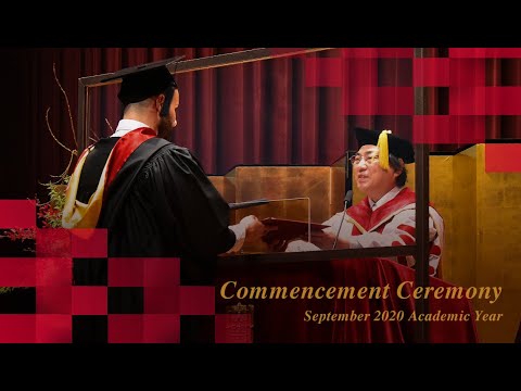 2020年度秋季　立命館大学卒業式・大学院学位授与式／Ritsumeikan University Commencement Ceremony September 2020 Academic Year