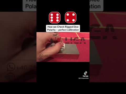 Transparent precision dice loaded perfectly balanced for #barbooth rigged dice remote control dice