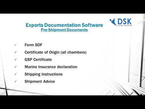 Export Documentation Software
