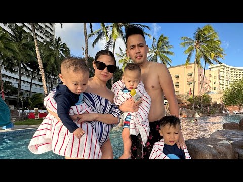 Buffet havaiano em nosso quarto de hotel | Minnie's VLOG 1924