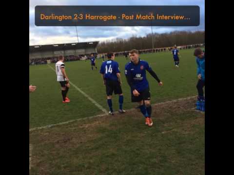Darlington 2-3 Harrogate - Post Match Interview with Harrogate Town's Jack Emmett