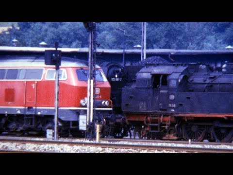 Eisenbahn in Rottweil 1974 - Last Prussian Steam Locomotives Class 38 & 78