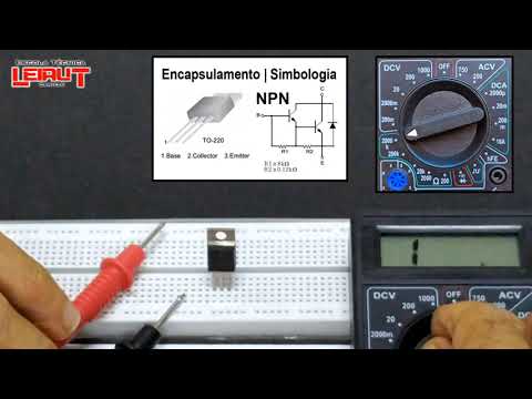 Analisando o TRANSISTOR DARLINGTON NPN com o Multímetro Digital.