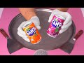 How To Make Mini FANTA Orange Grape To Ice Cream Rolls Chopping Crushing Scratching Food ASMR