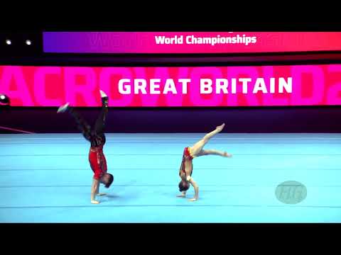 Great Britain (GBR) - 2022 Acrobatic Worlds, Baku (AZE) - Dynamic Qualification  Mixed Pair
