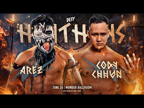 Cody Chhun vs. Arez - Sat. June 24th - Portland, OR - DEFY Wrestling - HEATHENS