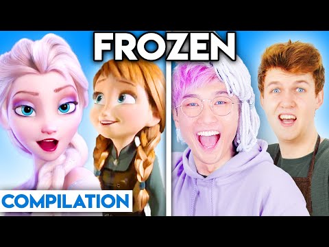 FROZEN WITH ZERO BUDGET! (INTO THE UNKNOWN, LET IT GO, & MORE BEST OF COMPILATION BY LANKYBOX)