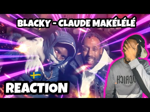 AMERICAN REACTS TO SWEDISH DRILL RAP! Blacky - Claude Makélélé (English lyrics)