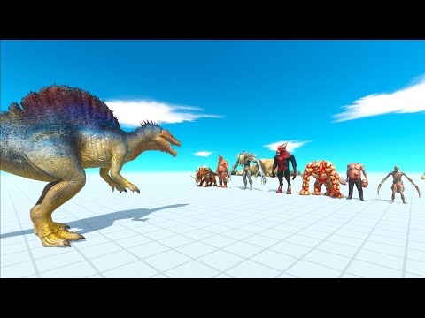 Spinosaurus vs every infernal unit animal revolt battle simulator