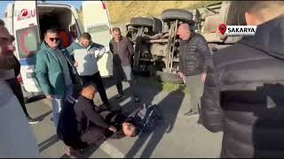 Kontrolden Çıkan Tanker Yan Yattı 1 Yaralı