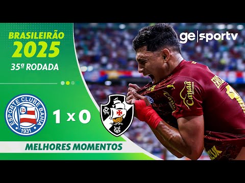 Gols e lances de Bahia x Vasco da Gama