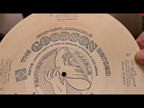 Let's Try It Again - Marathon Dance Orchestra - Goodson 78rpm Rhodoid Record - HMV 163 Gramophone