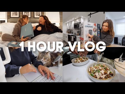 OVER 1 HR WEEK IN MY LIFE: ninja creami unboxing + test, huge pr unboxing with brenna & cooking ✨