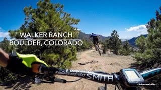Going fast on decomposed granite at Boulder's Walker Ranch.