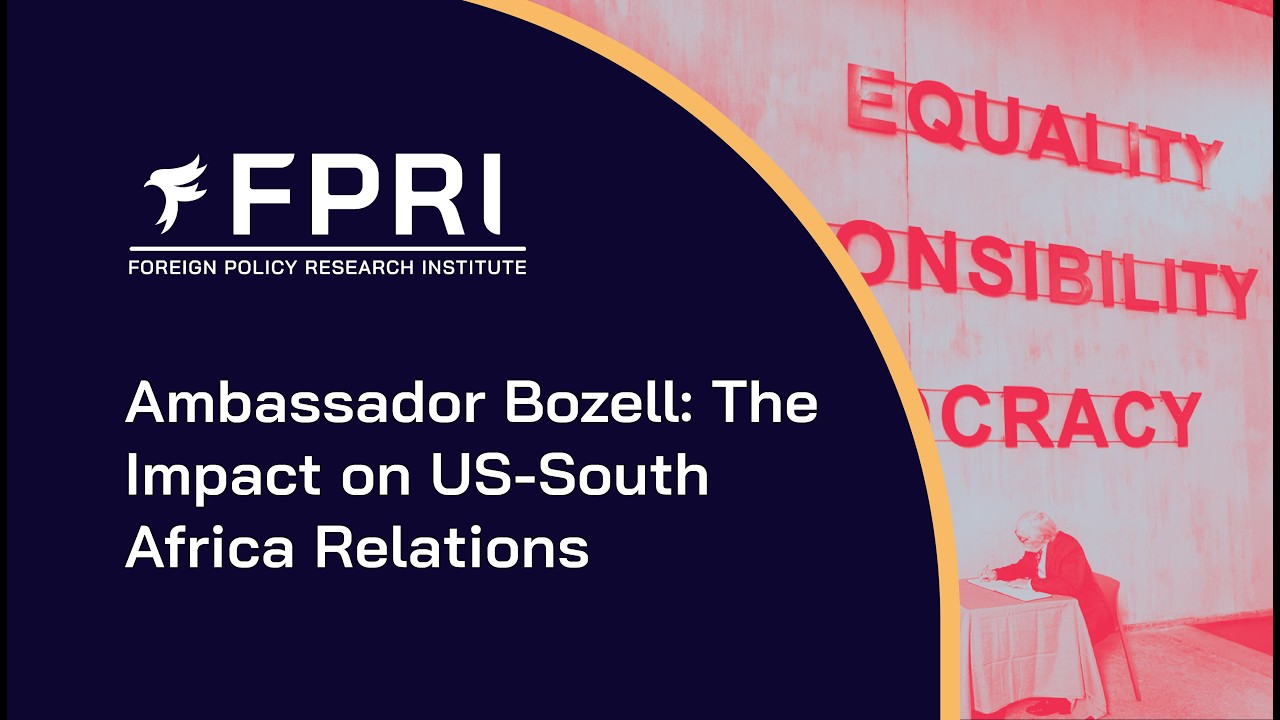 Ambassador Bozell: The Impact on US-South Africa Relations