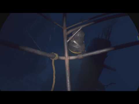 Dad in Playstation VR Worlds Ocean Descent Shark Attack