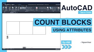 Count block using attributes in AutoCAD | Tips and tricks | Ep 06