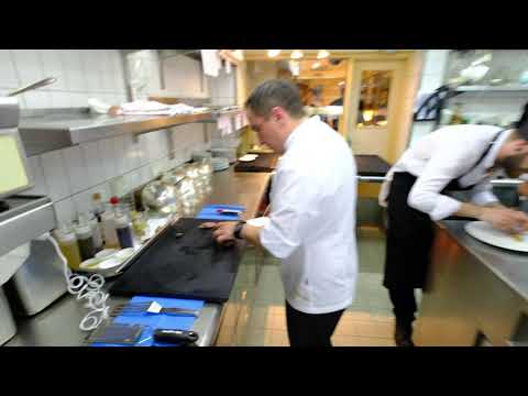 Busy service at 3 star restaurant Schwarzwaldstube, Germany