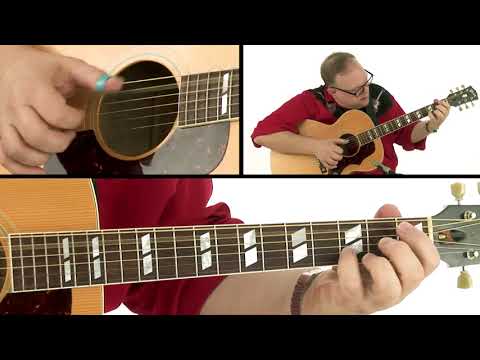 🎸 Fingerstyle Guitar Lesson - Freight Train: Breakdown - Richard Smith