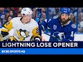 Penguins play spoiler as Lightning lose after unveiling Stanley Cup banner | CBS Sports HQ