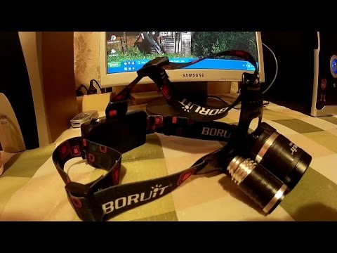 Налобний ліхтар boruit rj 3001 з aliexpress.Розпаковка + тести.