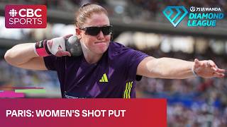 Canada's Mitton captures Diamond League shot put victory in Paris