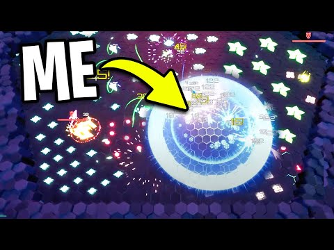 New Insane Neon Bullet Heaven Game! | Shape Shift Formations