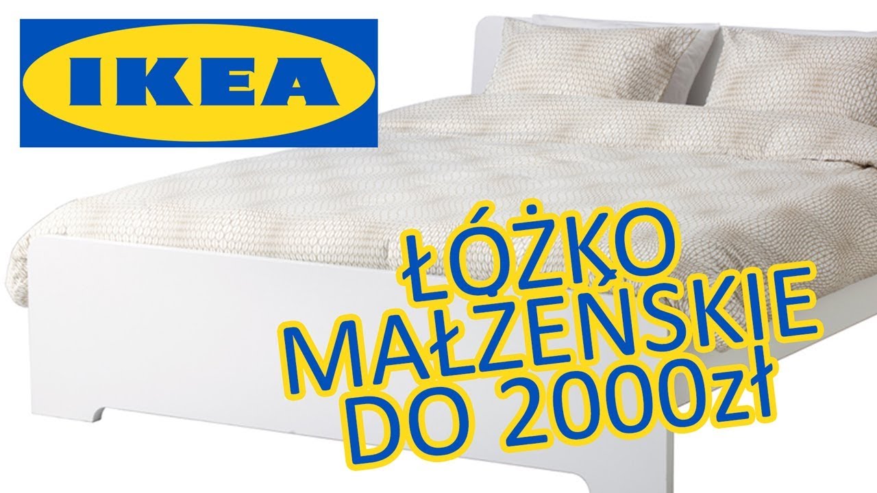 Łóżko Małżeńskie 140x200 z IKEA do 2000zł | ASKVOLL + MATRAND