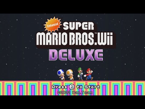 Enhanced Super Mario Bros.Wii DELUXE 100% Walkthrough