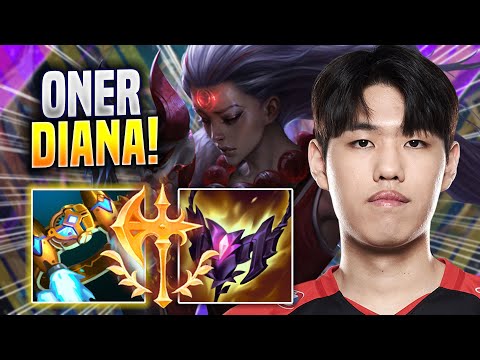 ONER PERFECT GAME WITH DIANA! - T1 Oner Plays Diana JUNGLE vs Kindred! | Preseason 2023