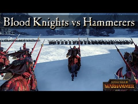Blood Knights vs Hammerers - Total War Warammer Mechanics