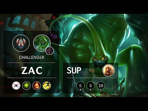 Zac Support vs Leona - KR Challenger Patch 10.2