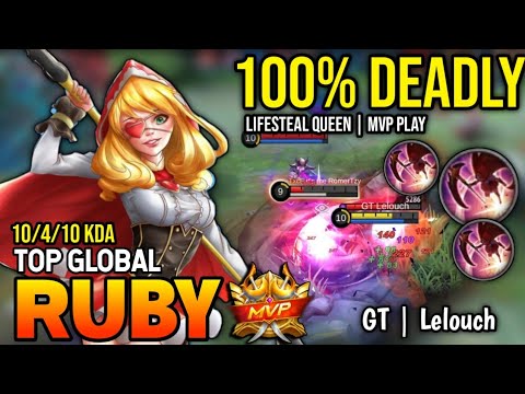 RUBY BEST BUILD 2022 | TOP GLOBAL RUBY GAMEPLAY | MOBILE LEGENDS✓