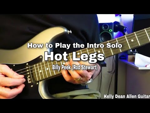 Hot Legs (intro solo) - Rod Stewart. Guitar Lesson / Tutorial.