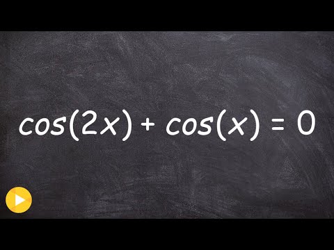Solve Trigonometric Equation Double Angle Formula