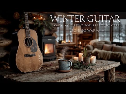 Peaceful Winter Sun Guitar | Gentle Acoustic Ambiance and Coffee Jazz Sounds