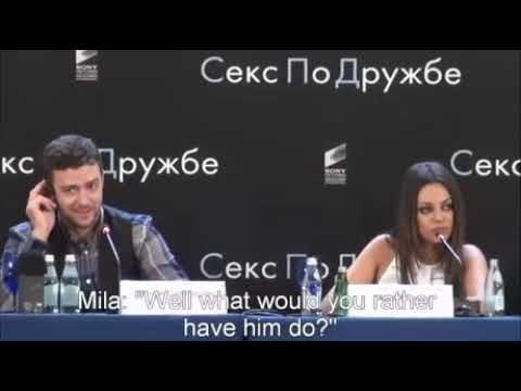 Mila Kunis smacks down a reporter in Russian