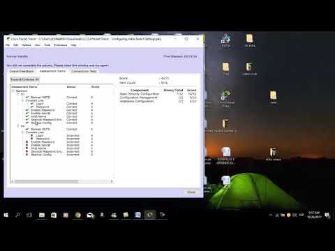 2.2.3.4 Packet Tracer - Configuring Initial Switch Settings