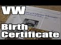Classic VW BuGs Ordering the German Historical Birth Certificate for Vintage Volkswagen