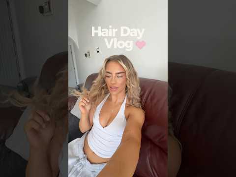 HAIR DAY VLOG👩🏻&zwj;🦳💗 Full Outfit @dfyne.official : MEG💗 ​ Hair is SWAY HAIR SHADES VIVARA & 613