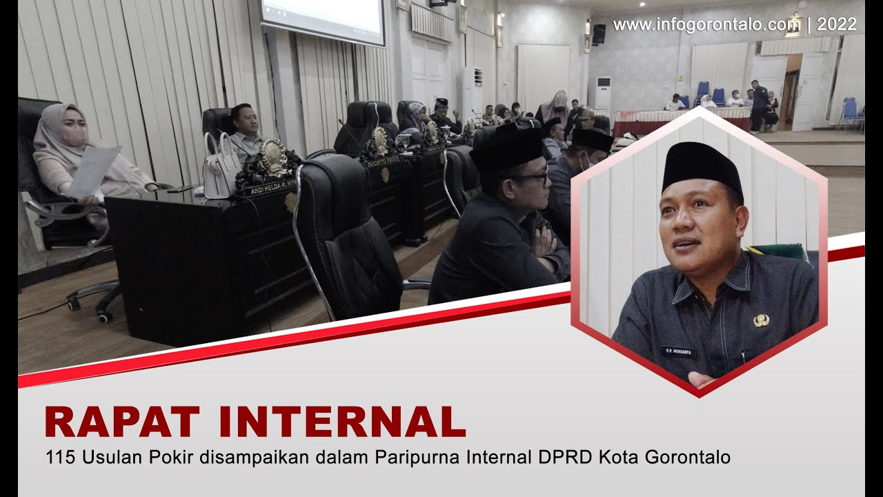 115 Usulan Pokir disampaikan dalam Paripurna Internal Dekot Gorontalo