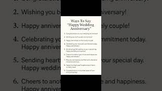 Download lagu ways to say 'happy wedding anniversary' mp3