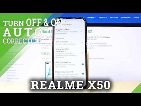 How to Enable/Disable Automatic Correction in Realme X50 5G – Predictive Text