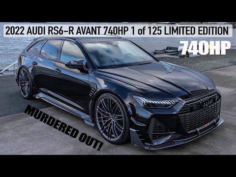 MURDERED OUT! 2022 AUDI RS6-R 740HP ABT 1of125! AS DARTH VADER AS IT CAN BE - THE BEAST IN DETAIL