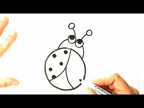 Рисунки за деца Лесно рисуване на Калинка🐞Пеперуда🦋 Прилеп🦇
