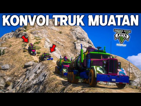 KONVOI TRUK TURUN GUNUNG TERTINGGI - GTA 5 ROLEPLAY