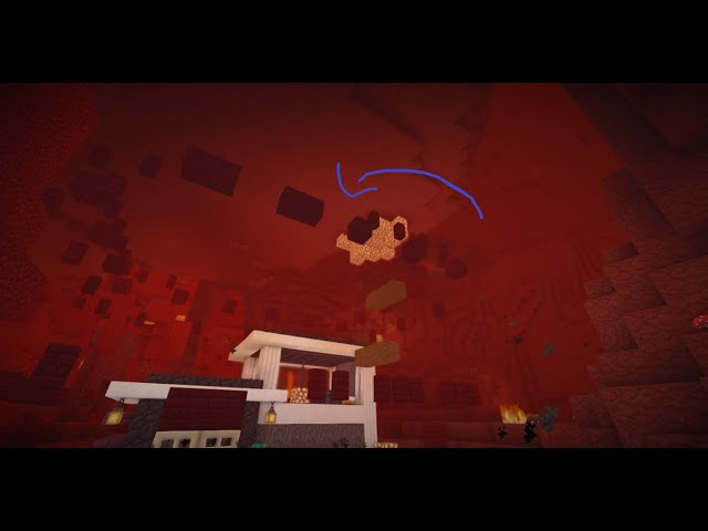 Self building command block-animated nether house Minecraft Map