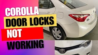 How to Fix Toyota Corolla Door Lock problem | DIY Door Lock Fix