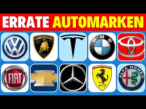 Das große Automarken-Quiz XXL [2024] - Kannst du alle 50 Automarken erraten? | leicht bis schwer 🚗💨