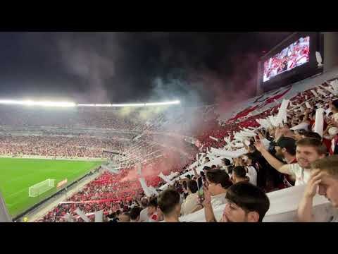 "Recibimiento River vs Inter (PA) Copa Libertadores 2023" Barra: Los Borrachos del Tablón • Club: River Plate